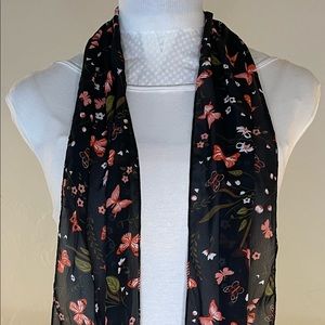 Beautiful butterflies scarf! Light! Brand new!